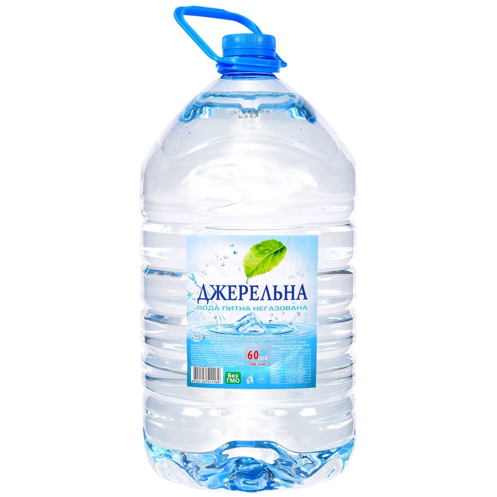 Вода питна Джерельна 6 л негазована